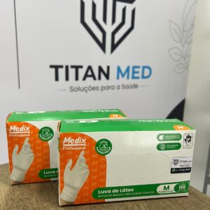 Luva de Látex para Procedimento Medix – Caixa com 100 Unidades